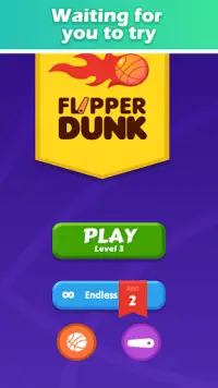 Flipper Shoot Dunk - Free Casual Basketball Games Screen Shot 4