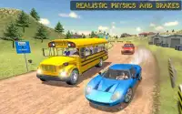 Off Road School Bus: simulador de conducción cuest Screen Shot 12
