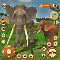 Dziki słoń gra w dżungli 3D