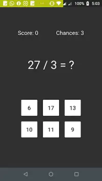 Math Test Screen Shot 2