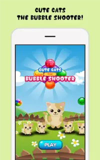 Cute Cat the Bubble Shooter Screen Shot 0