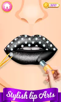 Lips art | Makeup Game | Perfect Lipstick Coloring Screen Shot 3