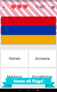 Asia and Middle East countries - flags quiz Screen Shot 17