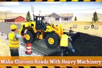 Real Road Construction Simulator - Jogos de escava Screen Shot 2
