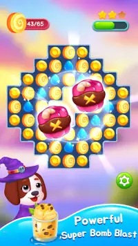 Candy Sweet Bee Puzzle Game Screen Shot 2