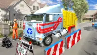 नई कचरा डंप ट्रक ड्राइविंग: कचरा ट्रक खेल Screen Shot 0