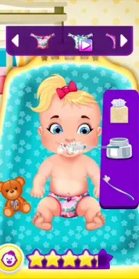 Baby feeding baby games caring for a baby free Screen Shot 4