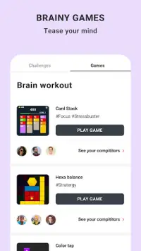 Thunderpod- Home workouts, meditation, brain games Screen Shot 2