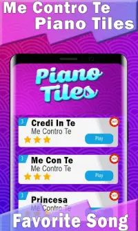 Me Contro Te Pian Tiles - Game Screen Shot 0