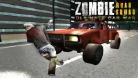 Zombie-Straße Kader Car War 3D Screen Shot 13