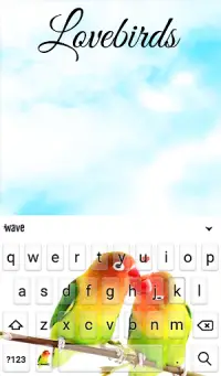Lovebirds Animated Keyboard   Live Wallpaper Screen Shot 1