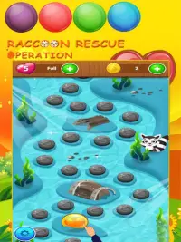 Raccoon Rescue Operation & Bubble Shooter Game Screen Shot 2