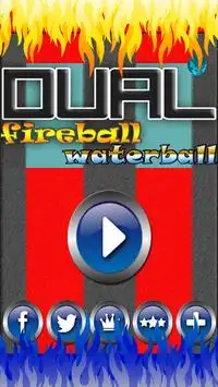 Fire ball water ball dual race Screen Shot 0