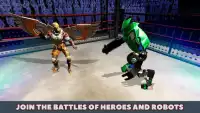 Superheroes vs Robots City Rescue Fighting Screen Shot 0