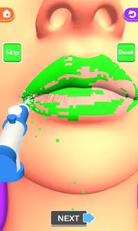 Labbra fatte! Soddisfacente gioco 3D ASMR Lip Art Screen Shot 1