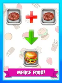 Merge Food - Idle Clicker Restaurant Tycoon Games Screen Shot 2