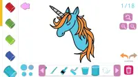 Draw & Color – Horses, Pony’s & Unicorns Screen Shot 2