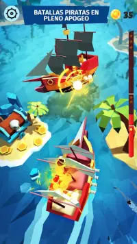 Pirate Sea Kings - Ship Battle Screen Shot 1