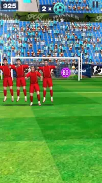 3D Freekick - игра 3D Flick Football Screen Shot 1