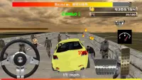 Zombie VS Car - 3D simulator Screen Shot 9