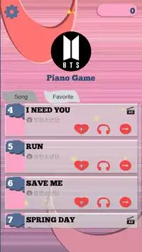 BTS Kpop Piano Tiles Game Screen Shot 1