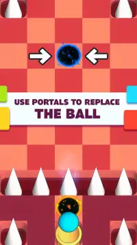 Portal Rolling Ball: Puzzle game with labyrinth Screen Shot 0