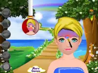 Rainbow juegos de niñas facial Screen Shot 10