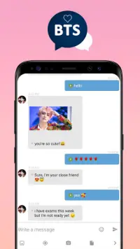 BTS Messenger - Blackpink Chat Simulator, BTS Love Screen Shot 6