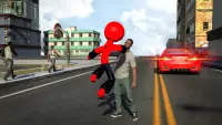 Ultimate Spider-StickMan Rope Hero Fight Screen Shot 2