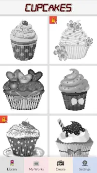 Cupcakes - Pixel Art Screen Shot 1