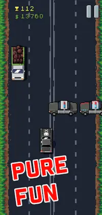 8Bit Highway: Retro Arcade Endless Racing Screen Shot 1