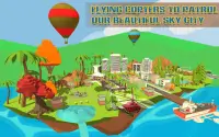 Craft Helicopter Blocky City Sky Rescue Screen Shot 0