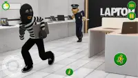 डकैती चोर सिम्युलेटर - चुपके बैंक डकैती का खेल Screen Shot 5