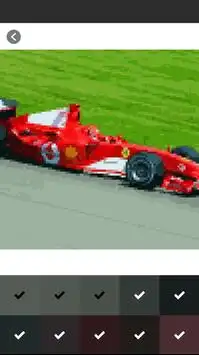 Race Car Pixel Art Coloring By Number Screen Shot 3