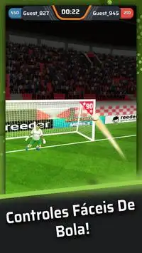 Futebol Vivir Tiros de Pontapé Livre: Jogo de Gol Screen Shot 1