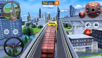 City Transporter Truck Driving Simulator Screen Shot 0