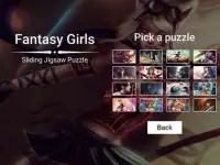 Fantasy Girls Sliding Jigsaw Screen Shot 0