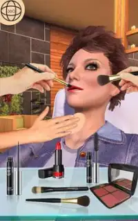 Лицо Составить & Красота спа салон макияж игры 3D Screen Shot 3