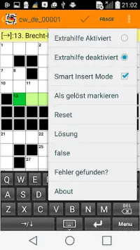 German Crossword Puzzles Free Screen Shot 3