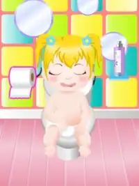 女の子のための幸せな赤ちゃんのお風呂の試合 Screen Shot 0