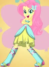 Dress up Fluttershy Rarity Rainbow Dash Pony Girl Screen Shot 1