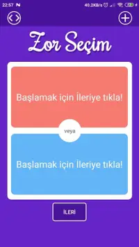 Zor Seçim: Türkçe Would You Rather Oyunu Screen Shot 1