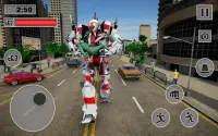 menyelamatkan kota ambulans robot transform Screen Shot 10
