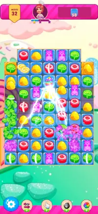 Gummy Bear Hero : Match 3 Screen Shot 1