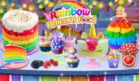 Ciasto Unicorn Games: New Tęcza Doll Cupcake Screen Shot 5
