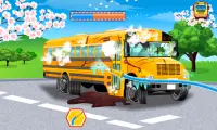 School Bus Car Wash Screen Shot 1