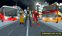 City Bus Driving: Superheroes Transport Simulator Screen Shot 11