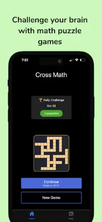 Cross Math Sudoku Puzzle Games Screen Shot 0