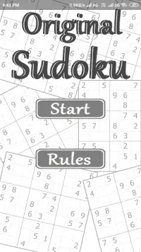 Original Sudoku Screen Shot 1