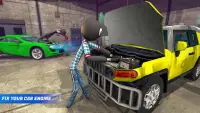 Stickman Car Garage Repair Shop Screen Shot 3